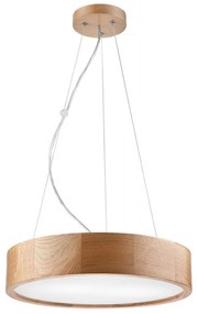Csillár zsinóron OAK 2xE27/60W/230V tölgy ø 37 cm