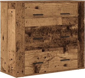 vidaXL öreg fa árnyalatú szerelt fa tálalószekrény 80 x 33 x 70 cm