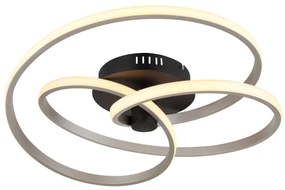 Globo 67183-40N - LED Felületre szerelhető csillár GLYXAR LED/40W/230V króm/fekete