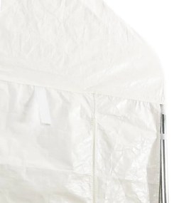 fehér polietilén pavilon tetővel 20,07 x 4,08 x 3,22 m