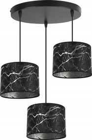 Mennyezeti Lámpa Lógó Csillár Hármas Lámpabúra Glamour Ezüst Elegáns