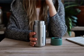 Ezüstszínű rozsdamentes acél termobögre 340 ml – Black + Blum