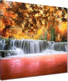 Vászonkép 80x80 Őszi vízesés