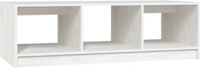 vidaXL fehér tömör fenyőfa dohányzóasztal 110 x 50 x 34 cm