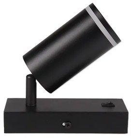 Fali spotlámpa 1xGU10/35W/230V fekete