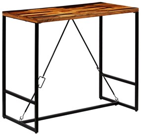 Újrahasznosított tömör fa bárasztal 120 x 60 x 106 cm