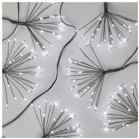 LED fényfüzér – fürtök, nano, 2,35 m, beltéri, hideg fehér, időzítő