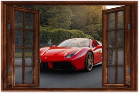 Poszter 60x40 Piros Ferrari út