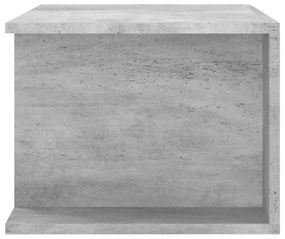 betonszürke TV-szekrény LED lámpákkal 90 x 39 x 30 cm