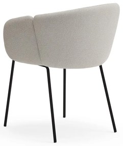 Világosszürke kárpitozott étkezőfotel Add – Teulat