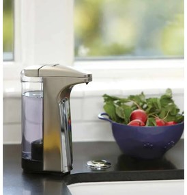 Szürke automata fém szappanadagoló 237 ml - simplehuman