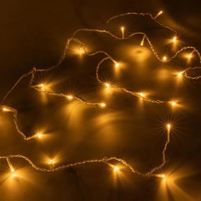 NEXOS Karácsonyi fényeső  600 LED 20 m meleg fehér
