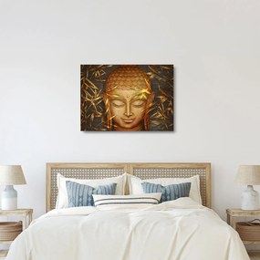 Kép - arany Buddha (üvegen) (70x50 cm)