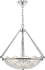 DAR LIGHTING AVR0350 AVRIL Modern Csillár Nikkel, Átlátszó E14 IP20