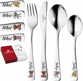 Gyerek evőeszközök Gerlach Gravírozással Születésnap Keresztelő