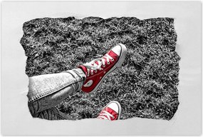 Poszter 60x40 Piros tornacipő Cipő