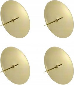 Gyertyatartó állvány Arany gyertyatartó koszorú 8 cm 4 db