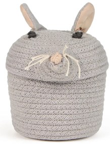 Szürke textil játéktároló kosár ø 15x15 cm Mini Renata the Rat – Lorena Canals