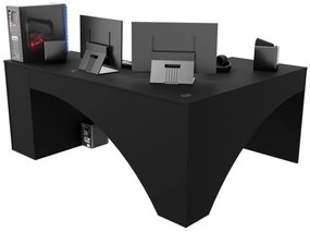 Sarok PC asztal Carbon (fekete) (B) (világítás nélkül). 1054966