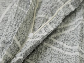 Renforcé pamut szatén krepp ágyneműhuzat SZÜRKE CSÍKOK sötétszürke Ágyneműhuzat mérete: 70 x 90 cm | 140 x 200 cm