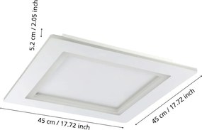 Eglo PADROGIANO-Z 900483 Süllyesztett mennyezeti lámpa 1x27,9W/LED 2700-6500K 3600LM IP20