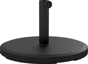 Outsunny 13 kg kerek cement napernyőtartó — illeszkedik Ø34/38/48 mm-es oszlopokhoz — fekete | Aosom