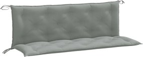 vidaXL 2 db melange világosszürke szövet kerti padpárna 150 x 50 x 7cm