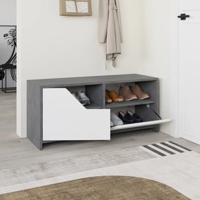 Nexus Shoe Cabinet - Grey, White