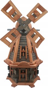 Fa kerti szélmalom 85 cm tik antracit Pl