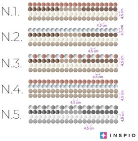 INSPIO Földszínű golyócskák, pöttyök