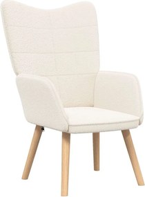 vidaXL karosszék Krém 62 x 67 x 95,5 cm Sherpa szövet