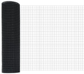 Hegesztett Huzalf Kerítés 13 Cölöpgyökér Szürke 0.4x50 m Acél