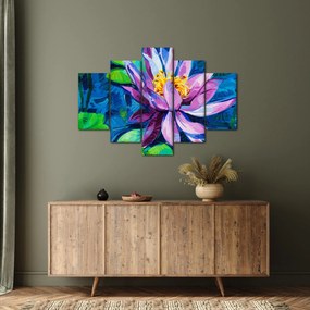 Egy vízi liliom képe a vízen (150x105 cm)
