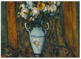 Kép - Paul Cézanne, Vase of Flowers, reprodukciók (70x50 cm)