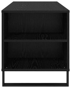 vidaXL Dohányzóasztal Fekete tölgy 102 x 44,5 x 50 cm Faanyag