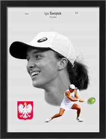 Iga karácsonyi keretes falikép tenisz keretben 40x30 cm