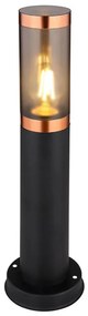 Globo 3158BC - Kültéri lámpa BOSTON 1xE27/23W/230V IP44 45 cm fekete/réz