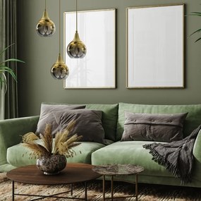 Csillár zsinóron MONTE 3xE27/60W/230V arany