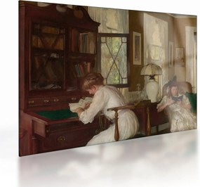 Üveg kép - Edmund Tarbell, Josephine and Mercie, reprodukciók (70x50 cm)