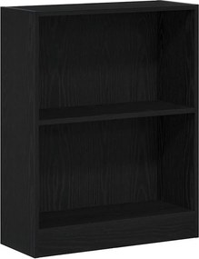 vidaXL Könyvespolc Fekete tölgy 60 x 24 x 76 cm Faanyag