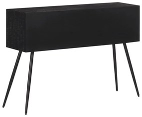 tömör újrahasznosított tíkfa tálalóasztal fiókkal 116x30x76 cm