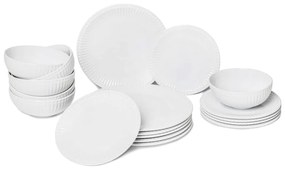 Purita 18 db-os fehér porcelán étkészlet - Bonami Essentials