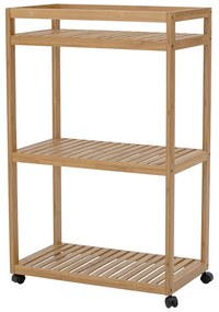 Bambusz gurulós polcos állvány 55x85 cm Aden - Bloomingville