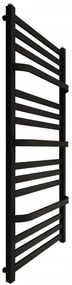 Regnis LOX DUO, fűtőelem 440x1500mm, 686W, fekete matt, LOXDUO1500/440/D400/FEKETE