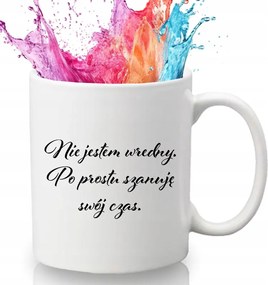 Bögre Fehér 330 ml Kerámia Ajándék Vicces Kütyü Tisztelem Az Időmet