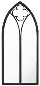 fekete vas kerti tükör kültéri használatra 100 x 45 cm