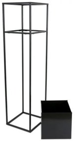 Virágállvány 90x24 cm fekete