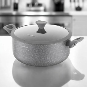 Florina Alumínium pot with lid by Mateusz Gessler,28 cm, 6,9 l