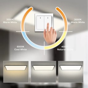 Brilagi - LED mennyezeti lámpa. SLIMFRAME LED/80W/230V 120x60 cm 3000/4000/6000K fekete