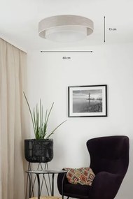 Brilagi - LED dimmelhető lámpatest DOVER SHINE LED/24W/230V szürke/krémszínű + távirányító